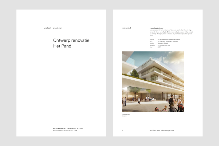 Two slides from the presentation template